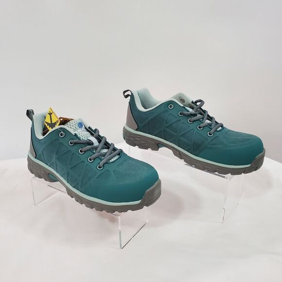Nautilus Safety Shoes Women's 8.5 D Wide Teal Spark EH CN SR Style N1070 - Picture 1 of 16